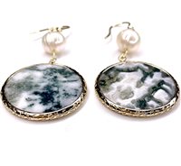 Orecchini Stocco Gioielli Donna in Argento Giada ORA 442 - ORA 442